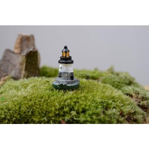 Sale 1 Pcs/lot Mini Tower Resin Pyramid 3cm Fairy Garden Decor Crafts Home Decor DIY Miniature Pyramid Miniature Garden