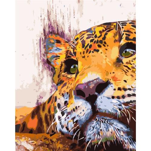 Hand painting DIY digital oil painting Animals can be customized without frame, send paint and pen Impression style 40*50cm