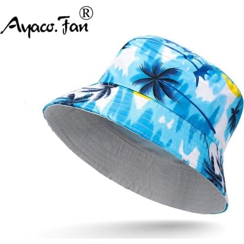 Camouflage Print Men Bucket Hats Two Side Wear Sunhat Women Folding Outdoor Beach Caps Fishermen Hats Unisex Hip Hop Female Cap