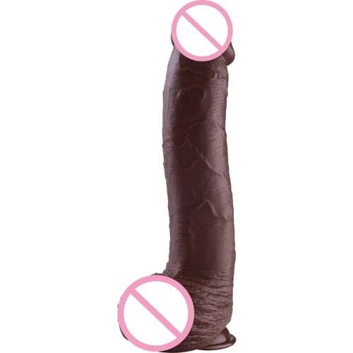 12.4" silicone dildo and Suction base 9.4" Insertable 6cm Diameter Hismith sex machine accessories sex toys for adult big dildos