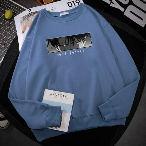 Anime Attack On Titan Eyes Printed Hoodie Men Harajuku Loose Hoody Fashion Fleece Sweatshirt Autumn O-Neck Casual Top Female