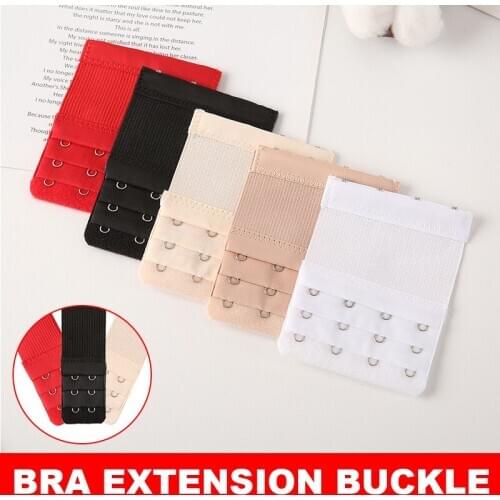 3 Row 2/3/4 Hook Bra Extender Extension Bra Strap Strapless Underwear Extended Buckles AC889