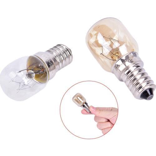 220V High Temperature Bulb 15W/25W E14 300 Degree Microwave Oven Light Bulbs Cooker Tungsten Filament Lamp Bulbs Salt Light Bulb