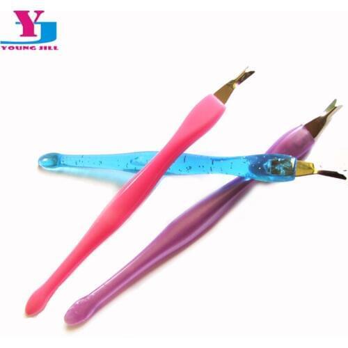 10pcs Cuticle Pusher Trimmer Remover Tips Cosmetic Nail Art Tools Pedicure Manicure Salon Care DIY Free Shipping Professional