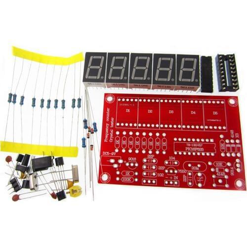 5PCS/LOT DIY Kits RF 1Hz-50MHz Crystal Oscillator Frequency Counter Meter Digital LED tester meter