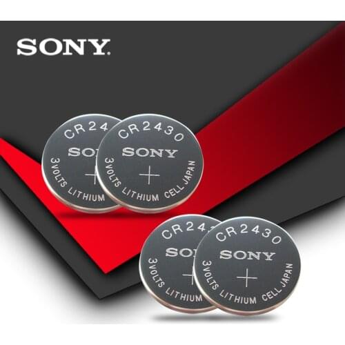 5pc Sony 100% Original CR2430 CR 2430 3V Lithium Button Cell Battery Coin Batteries For Watches,clocks,hearing aids
