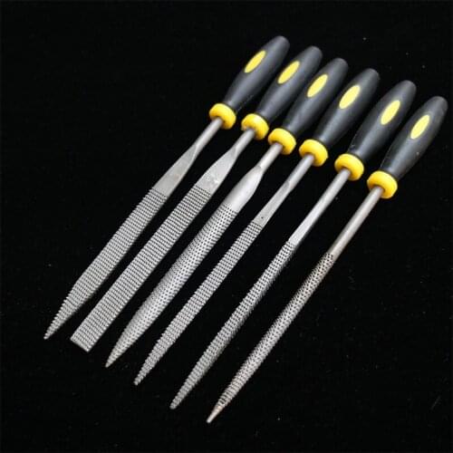 6Pcs 140mm Mini Metal Filing Rasp Needle File Wood Carving Tools for Steel Rasp Needle Filing Woodworking Hand File Tool