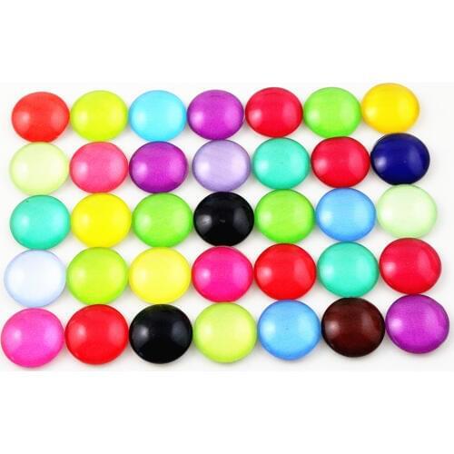 8mm 10mm 12mm New Fashion Hot Sale Mixed Colors Style Handmade Photo Glass Cabochons DIY Jewelry Making Findings Accessories