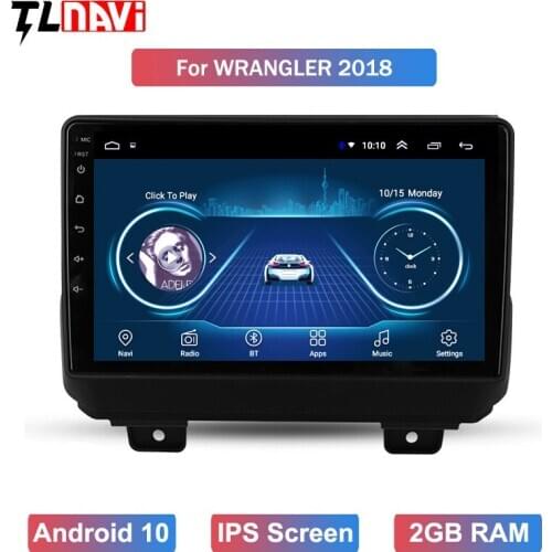 For 1Jeep Wrangler 4 JL 2018 2019 Car Radio Multimedia Video Player Navigation GPS Android 10 No 2din 2 din dvd