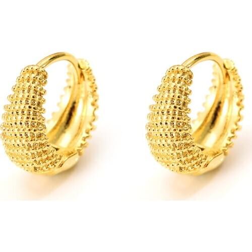 Bangrui round Fashion Metal Circle Hoop Earrings Vintage Geometric Earrings For Women/Men Jewelry Accessories boucle d'oreille
