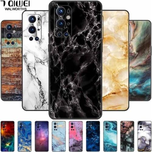 For Oneplus 9 Pro Case Print Marble Soft Silicone TPU Phone Cases for Oneplus 9 9R / Nord N200 5G Cover Funda for Oneplus9 1+9