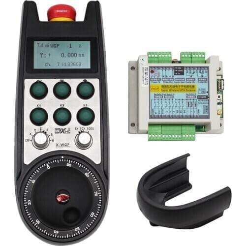 WIXHC Industrial Electronic Handwheel with E-stop button ,6 customized keys used for FANUC SIEMENS