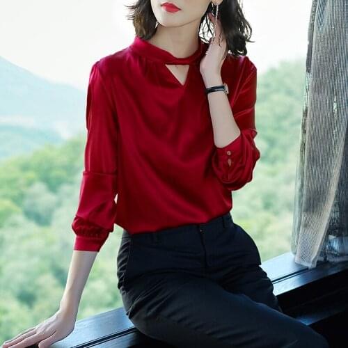 JANELUXURY Office Blouses