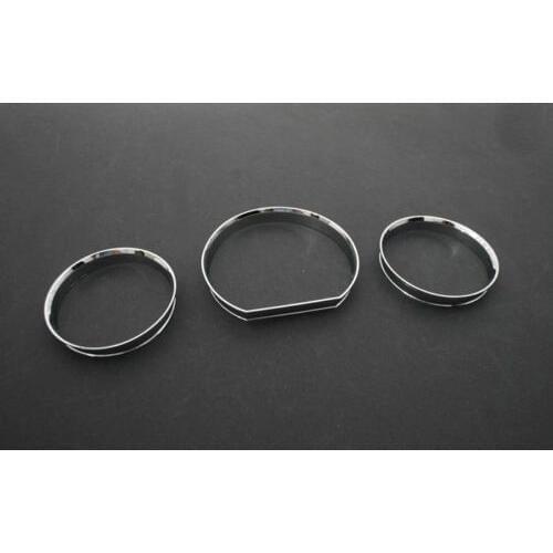 Car Outdoor Decoration Chrome Dash Board Gauge Ring Set for Mercedes Benz W124 E Class
