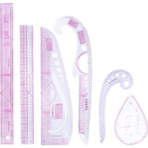 MIUSIE Sewing Patchwork Ruler Plastic Garment Cutting Craft Scale Rule Drawing Office Stationery Supplies Measuring Tool