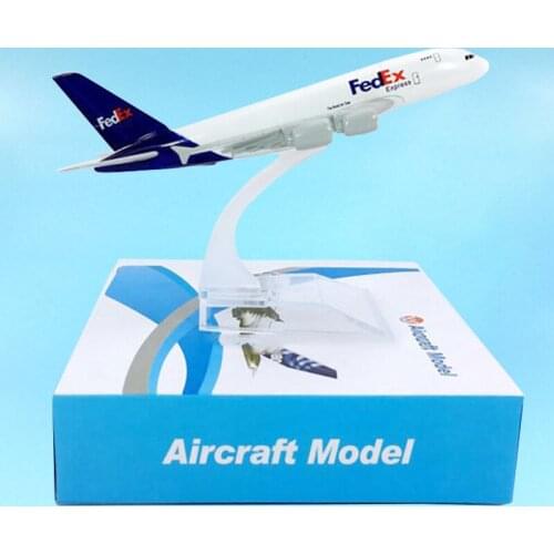 14CM 1:400 Airbus A380-800 Model Fedex Express Airplane Alloy Aircraft Plane Airliner Display Toys Adult Collect Gifts Souvenir