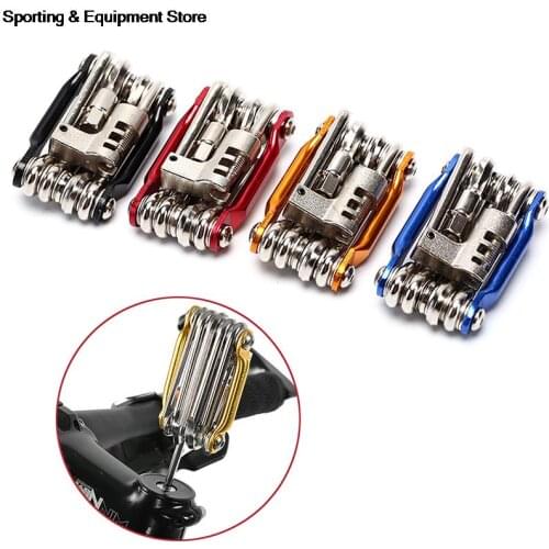 10 In 1 Kit Set Multi-tool Bicycle Repair Tools Hex Spoke Wrench Screwdriver Road MTB Bike Portable Cycling Tools