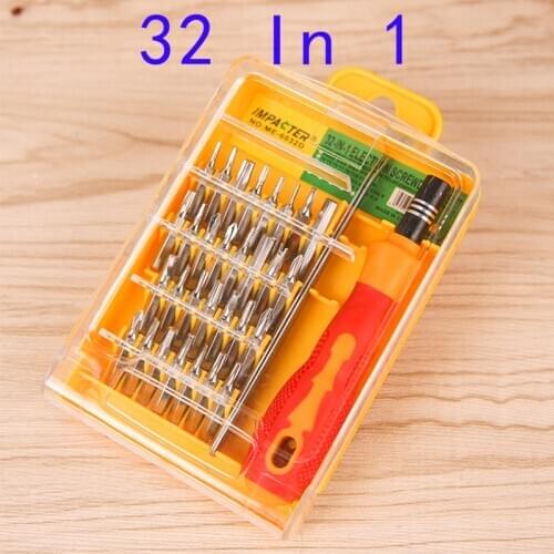 32 In 1 Screwdriver Set Toolkit Precision Mini Magnetic Screwdriver Bits Kit Phone Mobile IPad Camera Maintenance Tool Repair