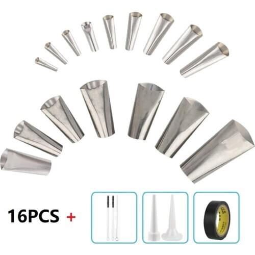 16pcs Caulk Nozzle Brush Glue Nozzle Tape Countertops Tile Attachments