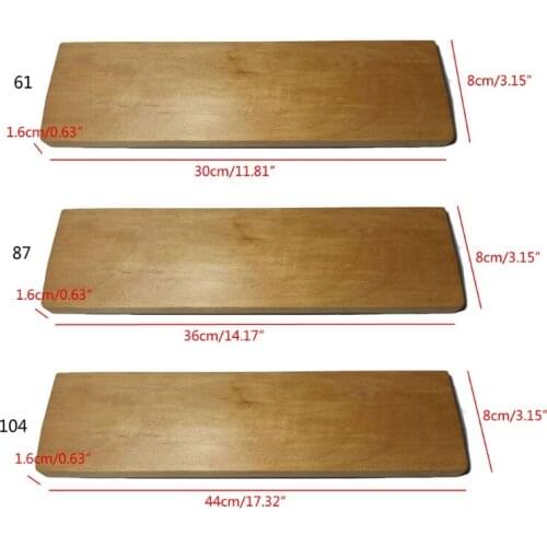 2021 New Wooden Beech Wood Mechanical Keyboard Wrist Rest with Anti-Slip Mat Ergonomic Desk Wrist Pad Support 61 87 104 Keys