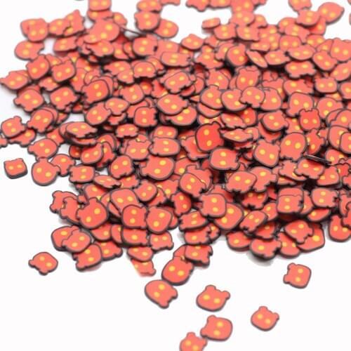 New Arrive Cartoon Animal Cat Polymer Clay Sprinkles 5MM Kawaii Cat Hot Clay Slice For Craft DIY Making Scrapbooking