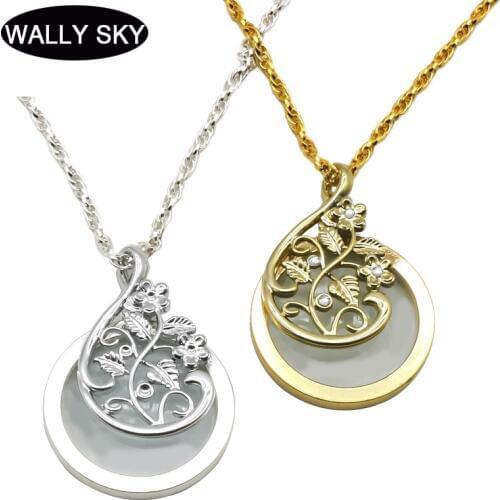 Necklace Magnifying Glass Fashion Pattern Pendant Rhinestones Reading Magnifie Classic Noble Elegant Pattern Women Sweater Chain