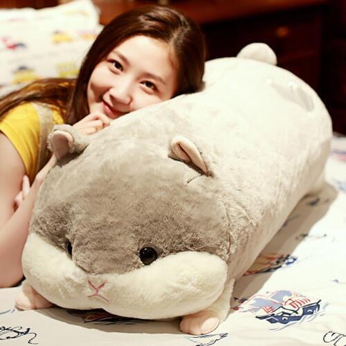 90cm Cartoon Winter Hand warm Hamster Plush Toy Soft Hamster Cute Stuffed Animals Pillow Kids Birthday Gifts Home Decor