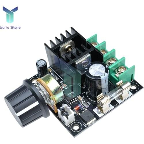 DC 12V-40V 32V 24V 10A Auto PWM DC Motor Speed Controller Voltage Regulator Governor Knob Motor Drive Controller Switch Dimmer