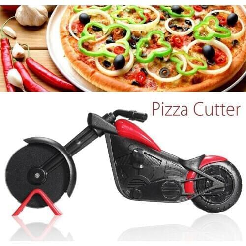 Pizza Cutter Stainless Steel Motorcycle Biscuit Maker Wheel Cake Slicer Kitchen Gadget Tool You Tiao Knife Kitchen Tools
