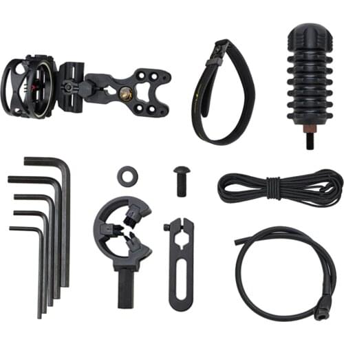 Compound Recurve Bow Arrow Essential Accessories Upgrade Combo Set Universal Equipment 3-pin Bow Sight Stabilizer