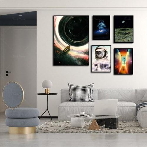 Living Room Decoration Astronaut and Space Poster Wall Home Bar Cafe Decorative Painting