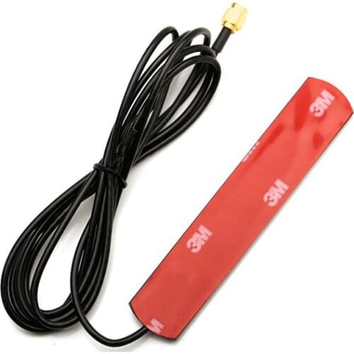 GSM 4G external wifi patch antenna 5dbi high gain SMA male needle car lengthen 3m cable dual frequency ultra-thin antenna