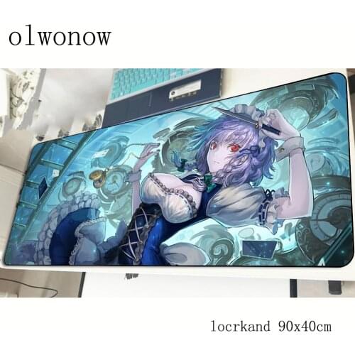 Sakuya Izayoi pad mouse computer gamer HD print mouse pad 900x400x3mm padmouse best seller mousepad gadget office desk mats