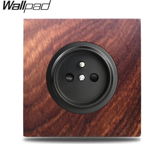 Wallpad L6 Genuine Wood Panel16A French Electric Socket Wall Power Outlet Plate
