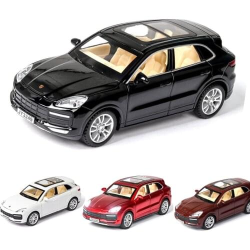 1:32 4 Colors Cayenne Turbo Car Model Alloy Car Diecast Toy Car Model With Sound and Light Toy V164
