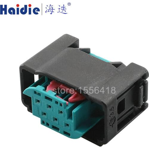 Free shipping 2sets 6pin auto electric female plug cable waterproof wiring connector 9-967616-1