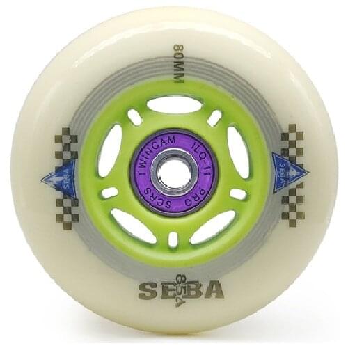 85A Inline Slalom Skating Wheels for SEBA FR FRM HV HL High Roller Skates Patines Rodas with 80mm*24mm Wheel for 243mm Base 8pcs