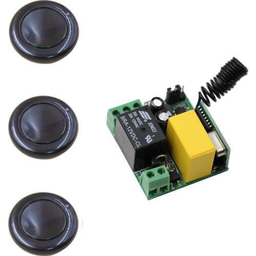 AC 220V Wireless Remote Control Switch Remote Power ON/OFF 1CH 10A Relay Receiver Transmitter 315Mhz/433Mhz