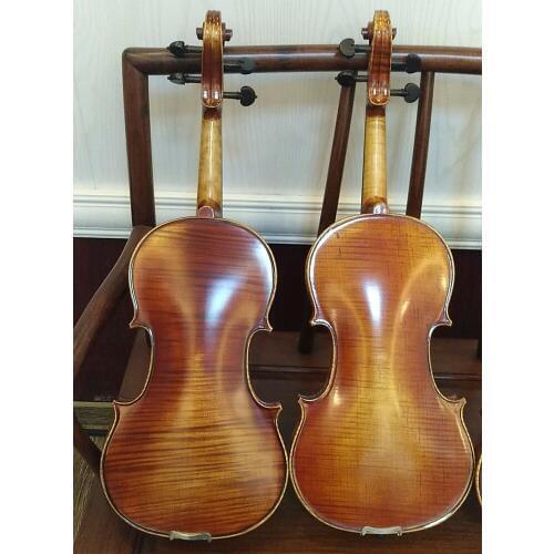 TONGLING Brand 20Years Old Naturally Dried Stripes Maple 4/4 Hand-made Single Board professional Violin free shipping