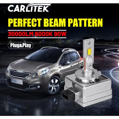 Carlitek D1S LED Headlamp HID D2S D3S D4S D5S D8S 20000LM CSP Chip Car Light Bulb 6500K 90W Wireless Canbus Error Free Plug&Play