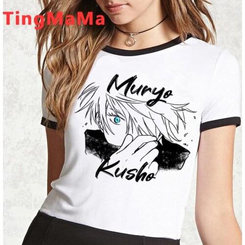 Hot Japanese Anime Jujutsu Kaisen T Shirt Men Kawaii Cartoon Gojo Satoru Graphic Tees Harajuku Funny Yuji Itadori T-shirt Male