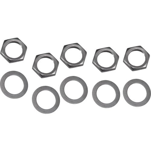 Socket Connector Nuts With Washers Set For Electric Guitar Bass Parts 9mm