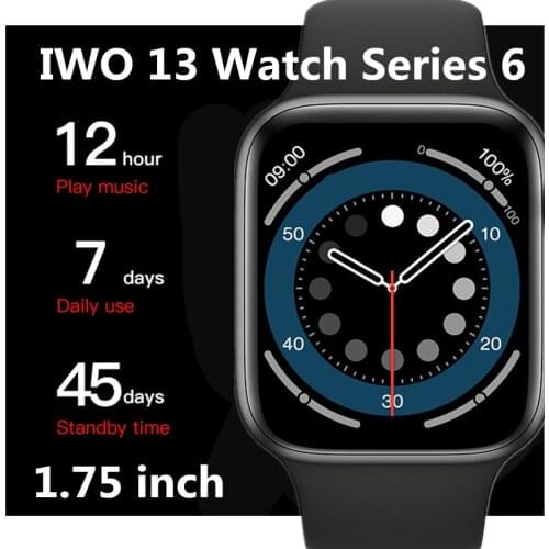 IWO 13 Smart Watch Series 6 Better Than IWO 13 Pro W56 W66 FK88 Smartwatch Women Men Support Bluetooth Call Heart Rate For IOS