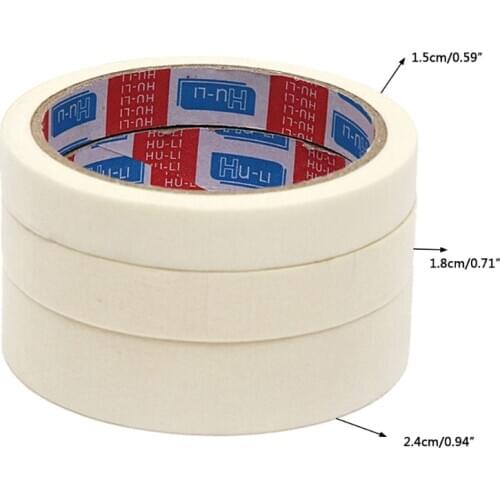 Masking Tape 15/18/24mm Single Side Tape Adhesive Crepe Paper For Oil Painting