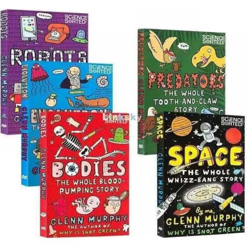 Glenn Murphy Science Sorted Collection 5 Books Set, Humorous and Approachable English Story Picture Book, Kids Learning Age 7-14