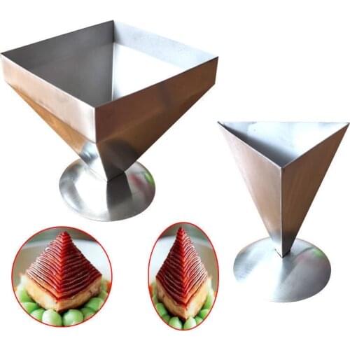 Stainless Steel Square/Rectangle Pagoda Meat Mold, Salad Dishes Fried Rice Shaping Mold, Creative Kitchen Hotel Dish Tools