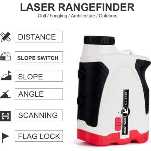 Laser rangefinder 600M with Slope Flag-Lock vibration golf course Laser Distance meter for Hunting golfing handle telescope
