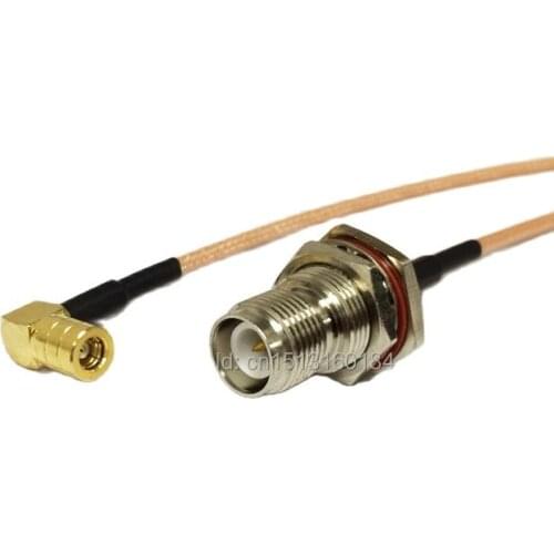 New Modem Coaxial Pigtail RP-TNC Female Jack Connector Switch SMB Female Jack Right Angle Connector RG316 Cable 15CM 6" Adapter