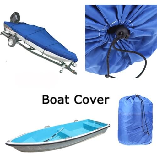 Wholesell Heavy Duty 210D Speedboat Fishing Boat Cover Accessories V-Hull 17-19ft Sunproof Waterproof UV Protected cloth