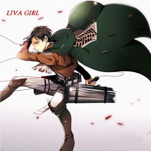 Japanese Anime Attack on Titan Cloak Shingeki no Kyojin Scouting Legion Cosplay Costume anime green black Cape men clothes